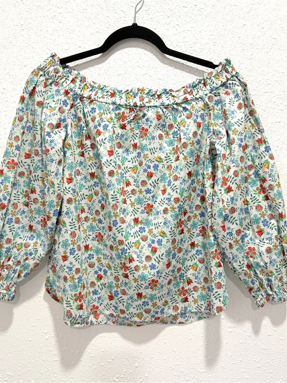 J.Crew x‎ Liberty Art Fabrics off-the-shoulder floral blouse 0
